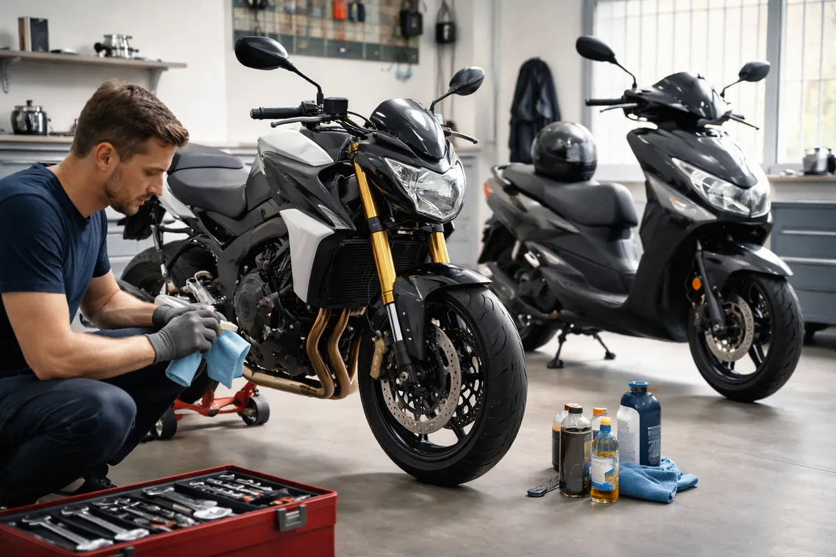 Comment assurer l'entretien d'une moto et d'un scooter efficacement