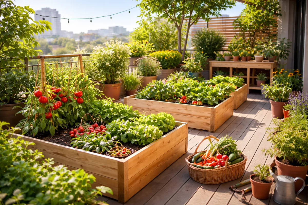 Comment bien aménager un jardin potager sur une terrasse